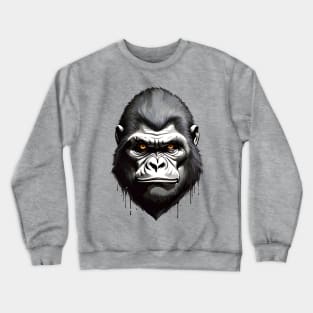 Angry Silverback Gorilla: Unleash the Power of Nature! Crewneck Sweatshirt